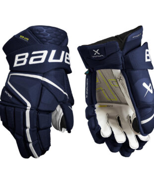 gloves bauer vapor hyperlite senior blue